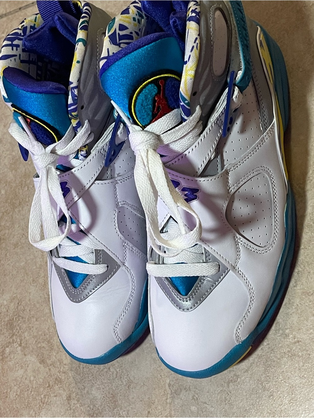 Jordan 8 Retro White/ Aqua